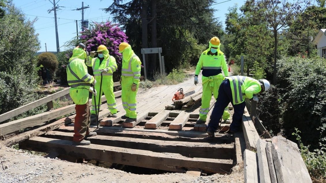 Ñuble: Inician reparación de puente que une Coihueco con San Fabián