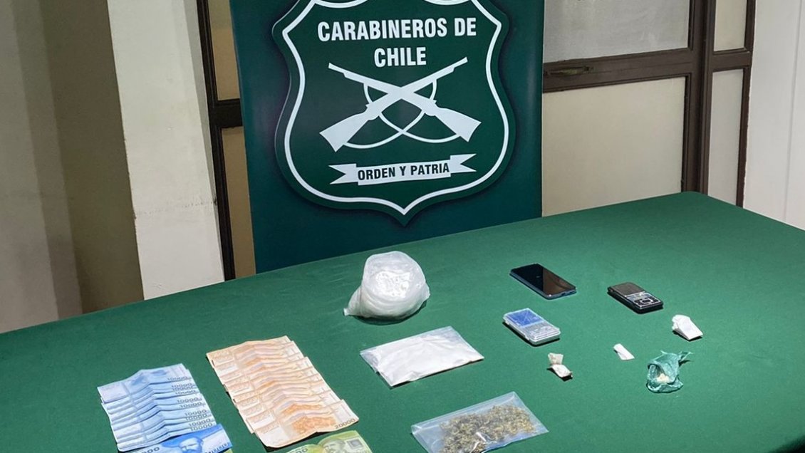 Carabineros de Villarrica decomisa $15 millones en cocaína: Dos imputados quedaron en prisión