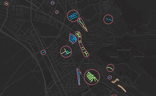 Estas son todas las calles peatonalizadas en Granada desde 2021